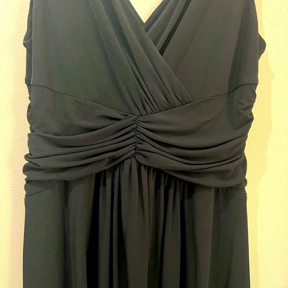 London Style Black Midi Dress Size 12 - Picture 4 of 11